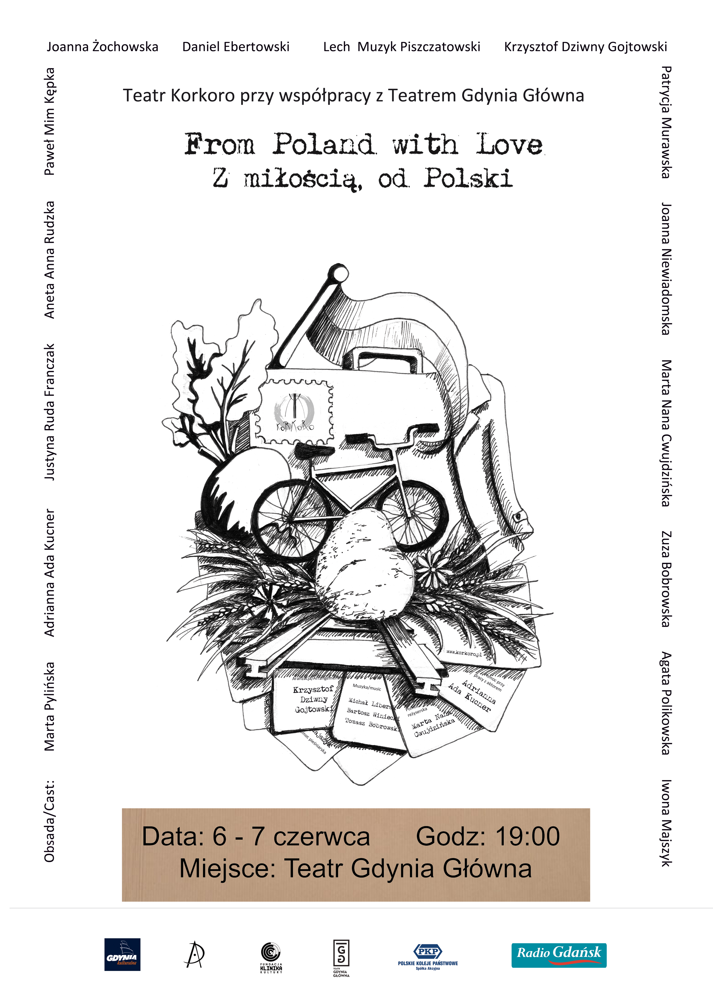 Teatr Korkoro_Plakat From Poland with Love_Z miłością, od Polski